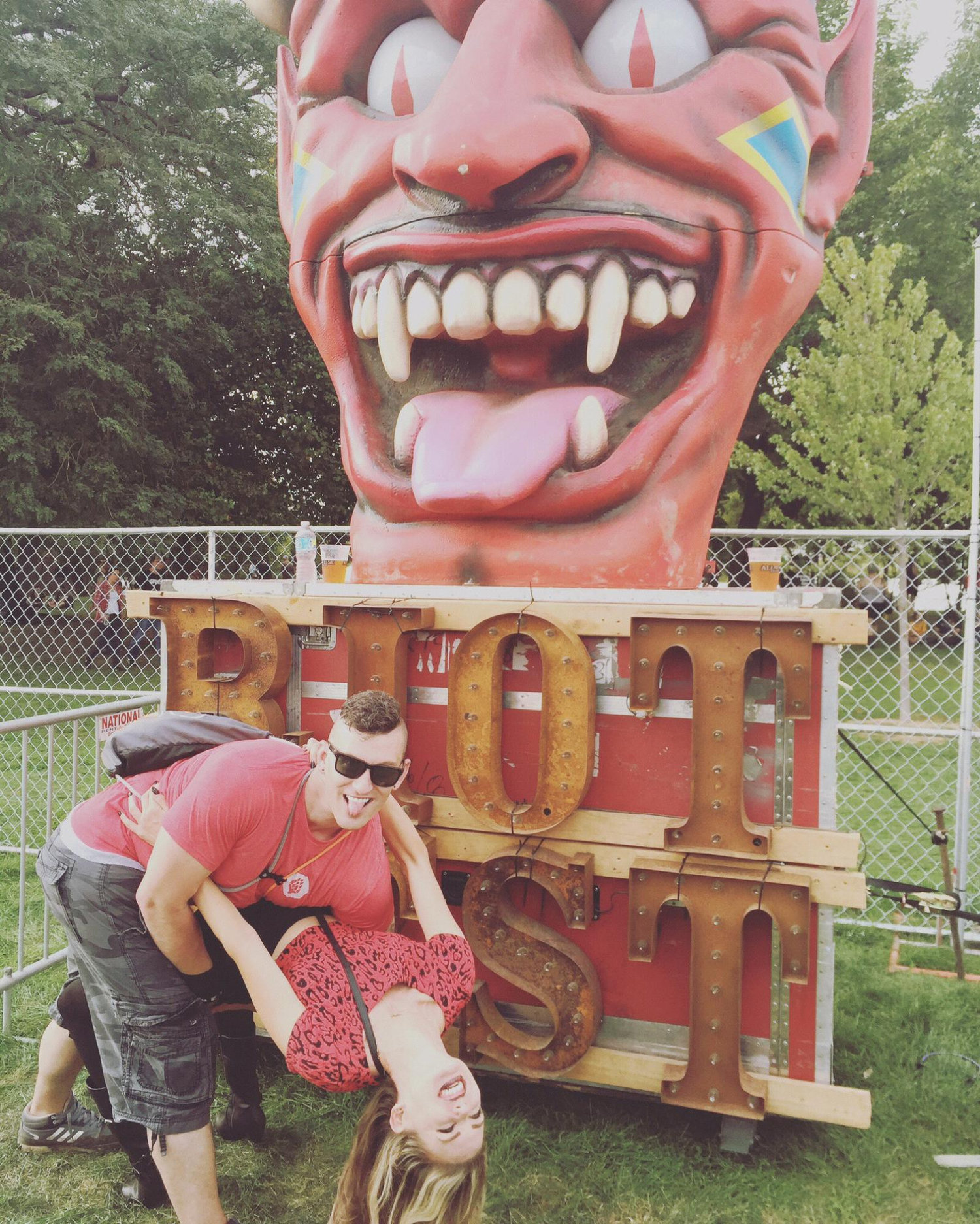 We went to RiotFest together early on, and after that trip, we knew we were meant to be.
