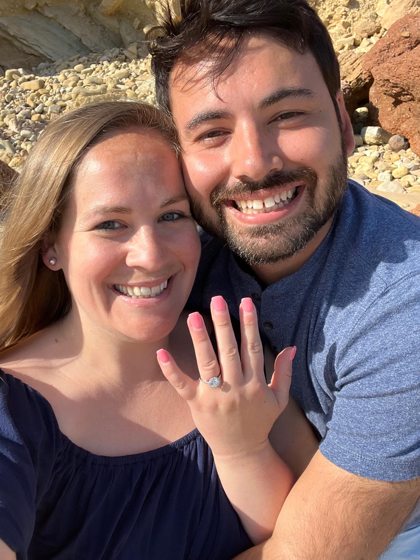 Moments after Dave popped the question.