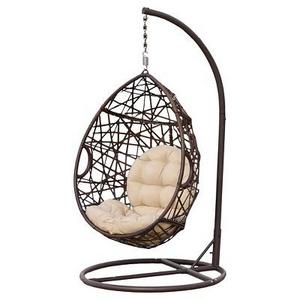 Wicker Patio Tear Drop Swinging Chair - Brown - Christopher Knight Home