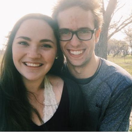 Our first photo together after we started dating!