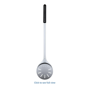 ooni Pizza Turning Peel - 7 Inch Aluminum Perforated Pizza Peel, Lightweight Metal Pizza Turner with Long Handle, Pizza Tools, Pizza Oven Accessories