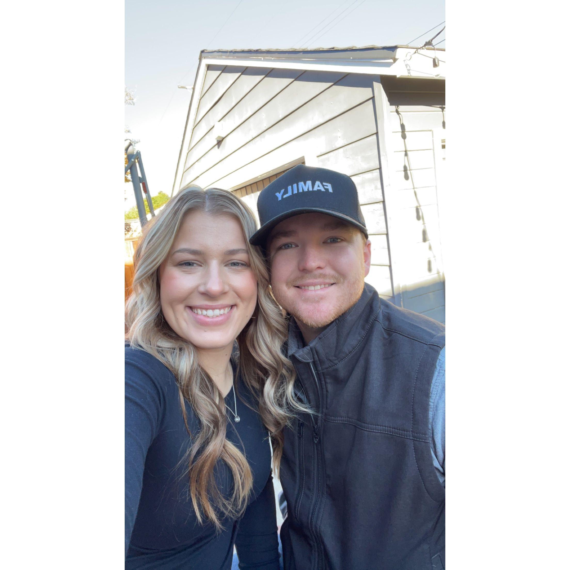 First and last Thanksgiving as fiancés!!