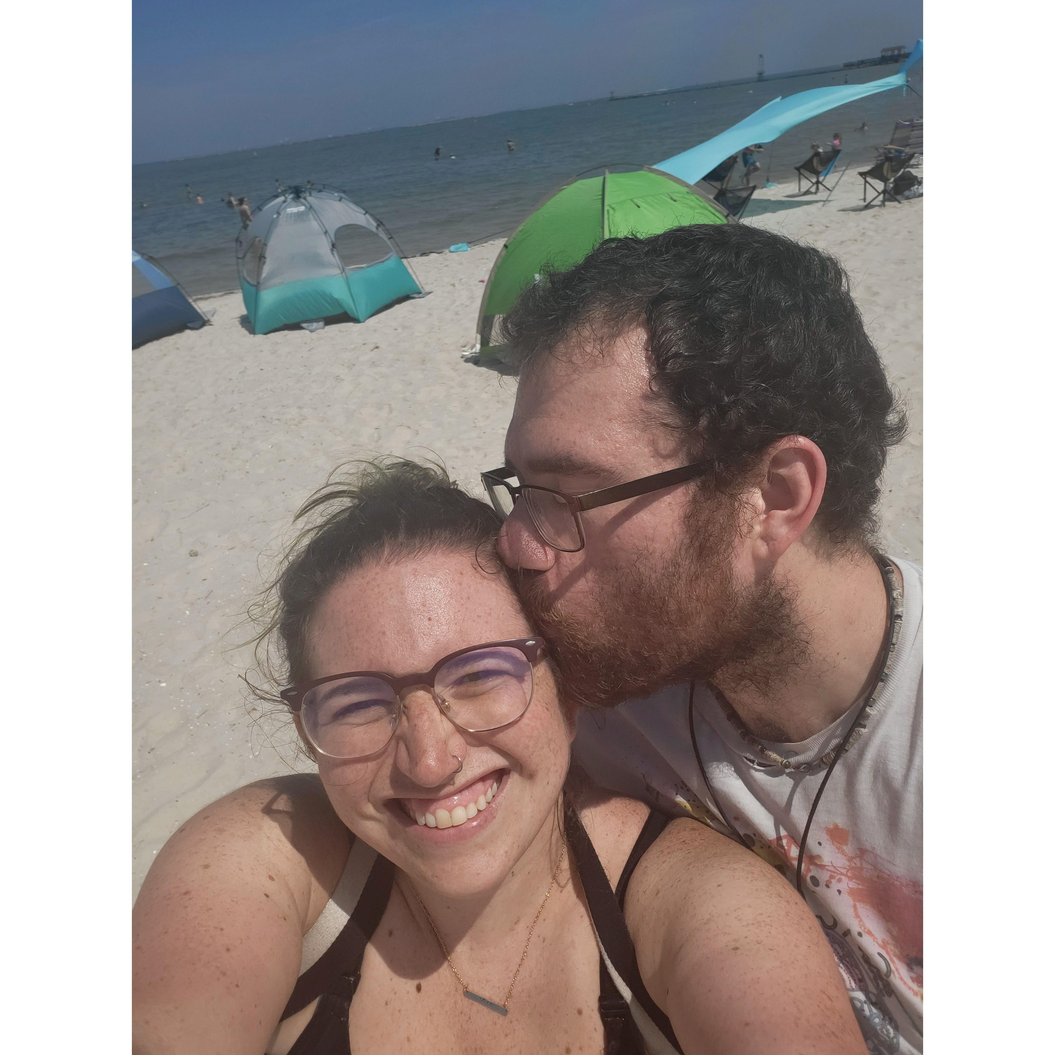 Summer beach day at Cape Charles