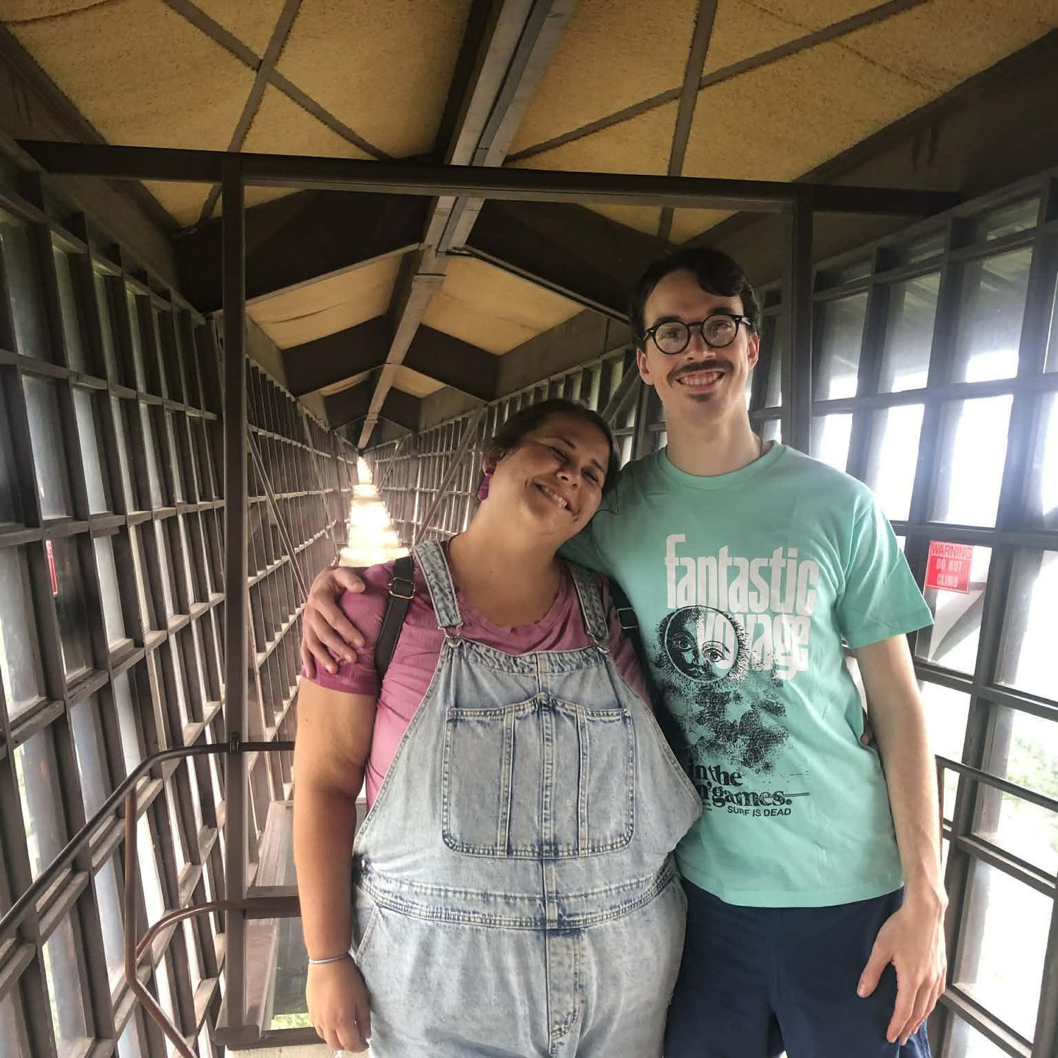 Our first photo together - in the Infinity Room at House on the Rock <3