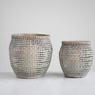 Woven Rattan Lantern