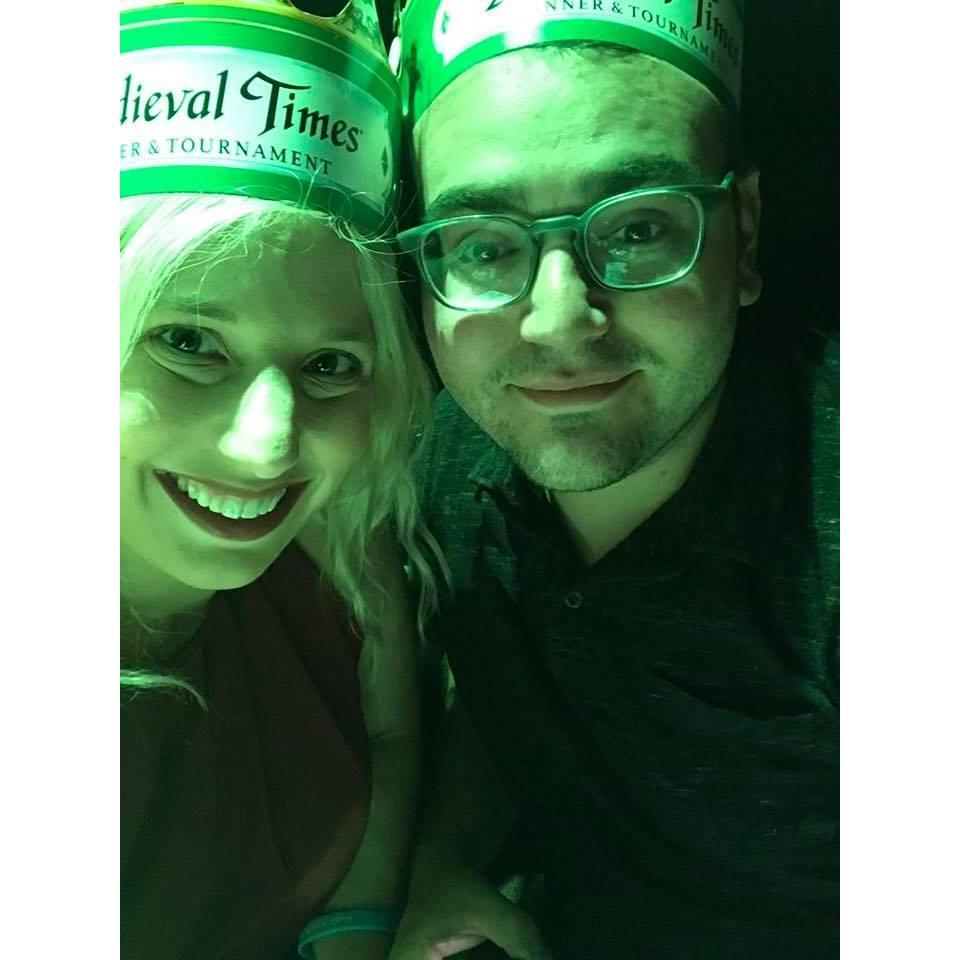 Celebrating a friend's birthday at Medieval Times.