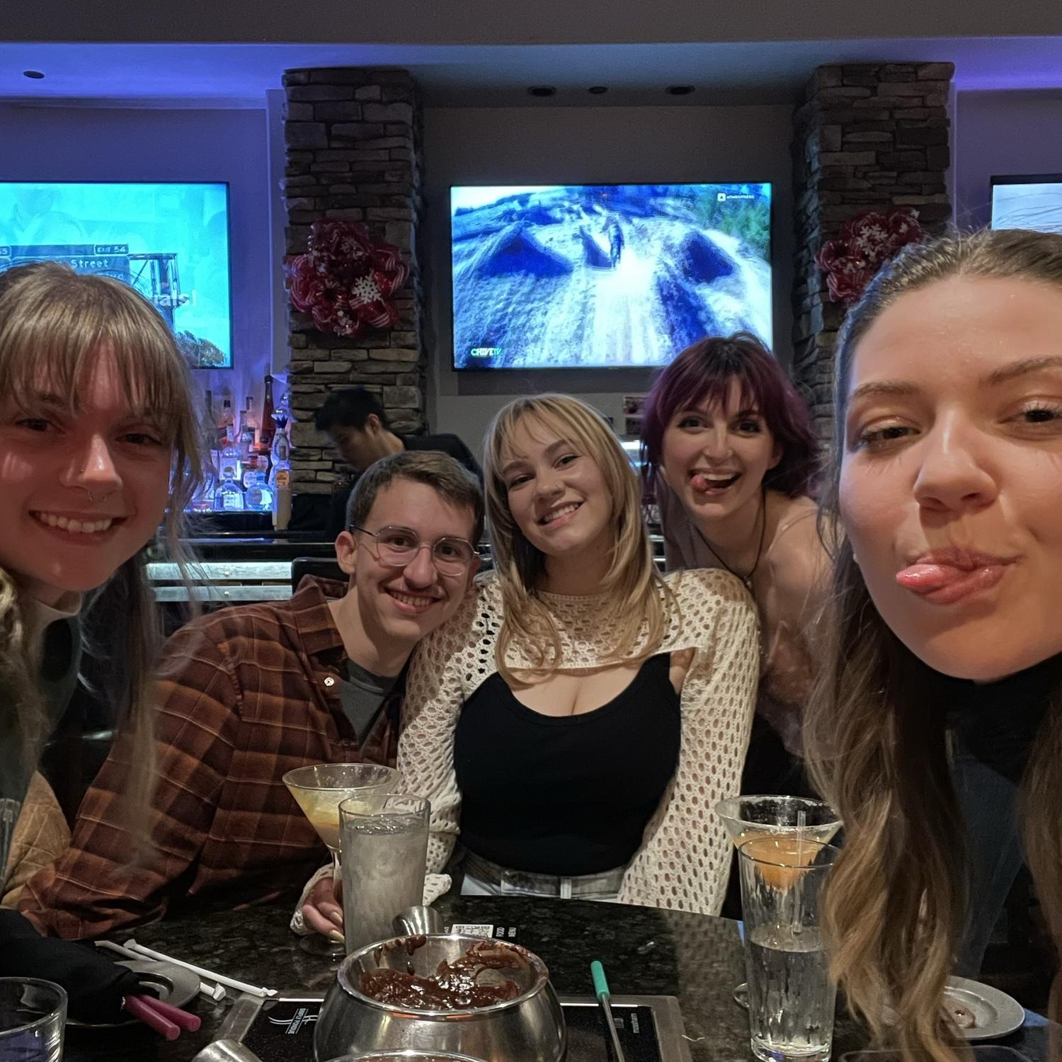 Lewis meets the girls January 2024
