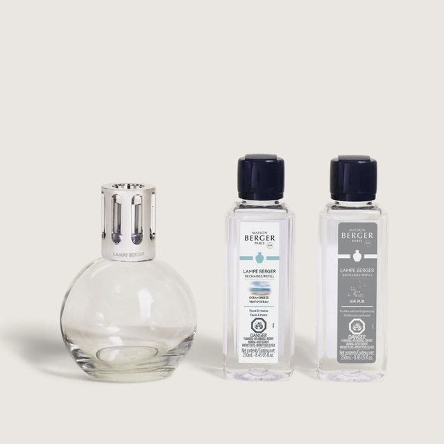Essential Round Lamp Ritual Starter Kit with Air Pur So Neutral + Ocean Breeze