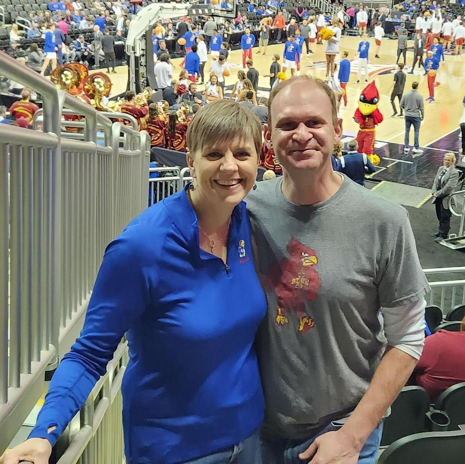 Always a house divided! Big 12 tourney is one of our favorite events!