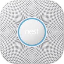 Nest - Protect 2nd Generation Smart Smoke/Carbon Monoxide Wired Alarm - White
