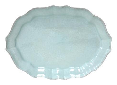 Casafina ~ Impressions - Robin's Egg Blue ~ Oval Platter