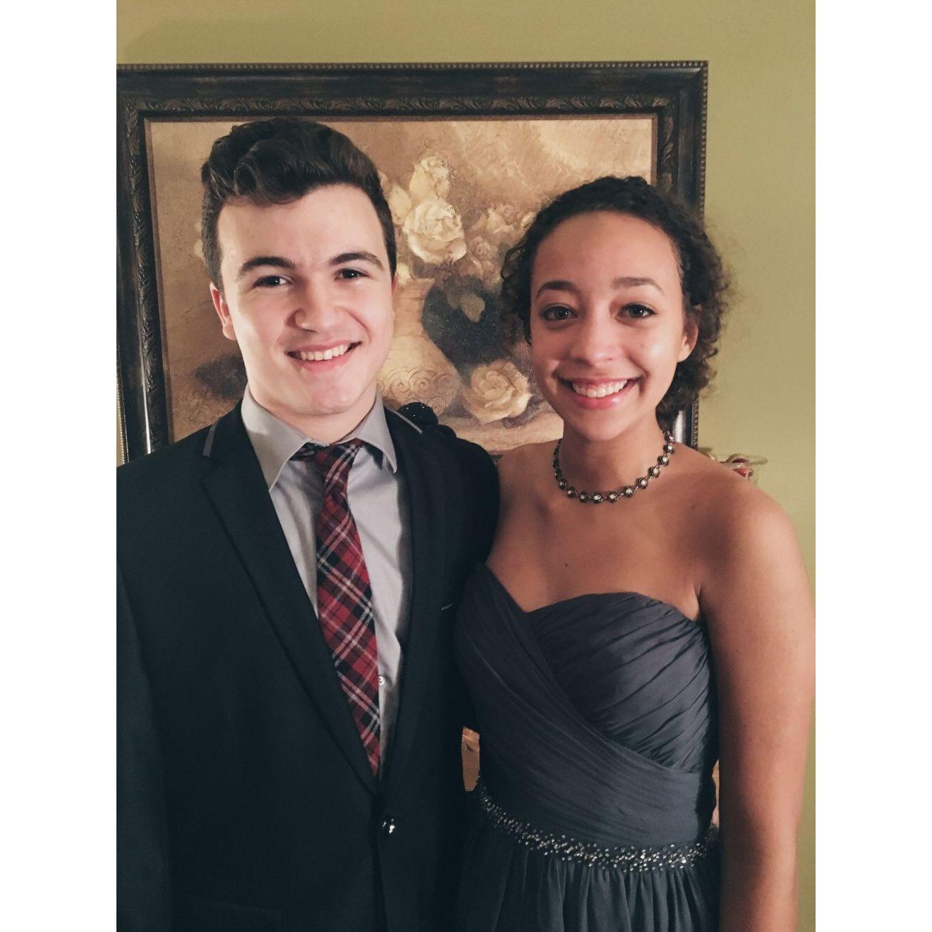 Our first high school dance together