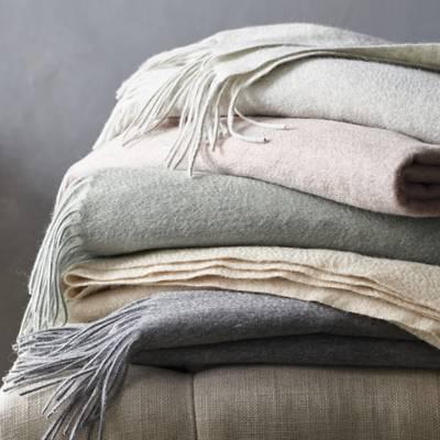 Cashmere Fringe Throw