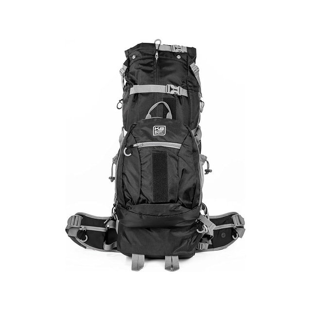 K9 Sport Sack Kolossus - XXL, Black - The Big Dog Backpack - Ideal for Dogs 26-29” Long - Fully Adjustable Pet Carrier - Doubles as a Professional-Grade 60L Hiking Pack