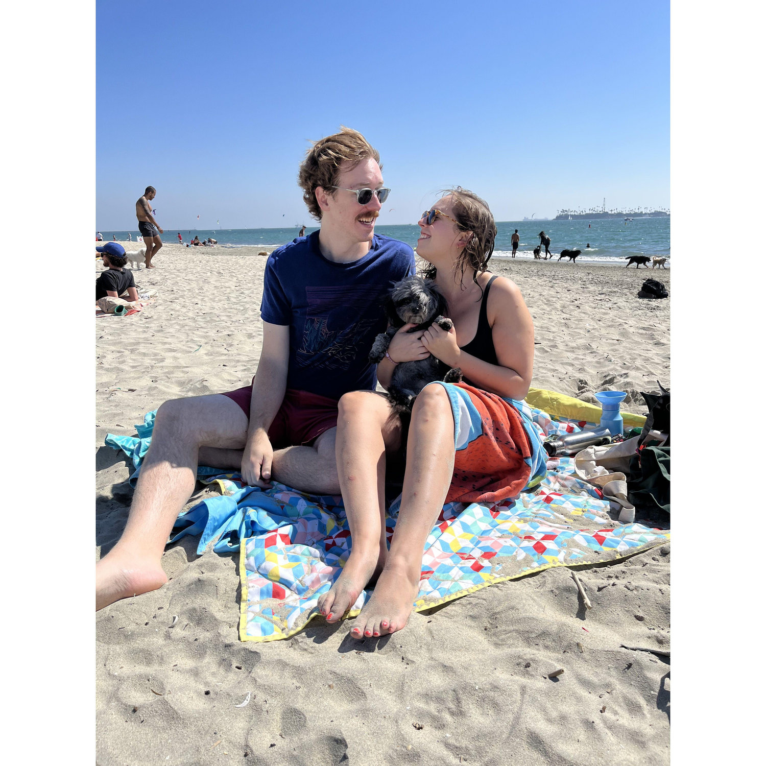 Impromptu dog beach Engagement shoot.