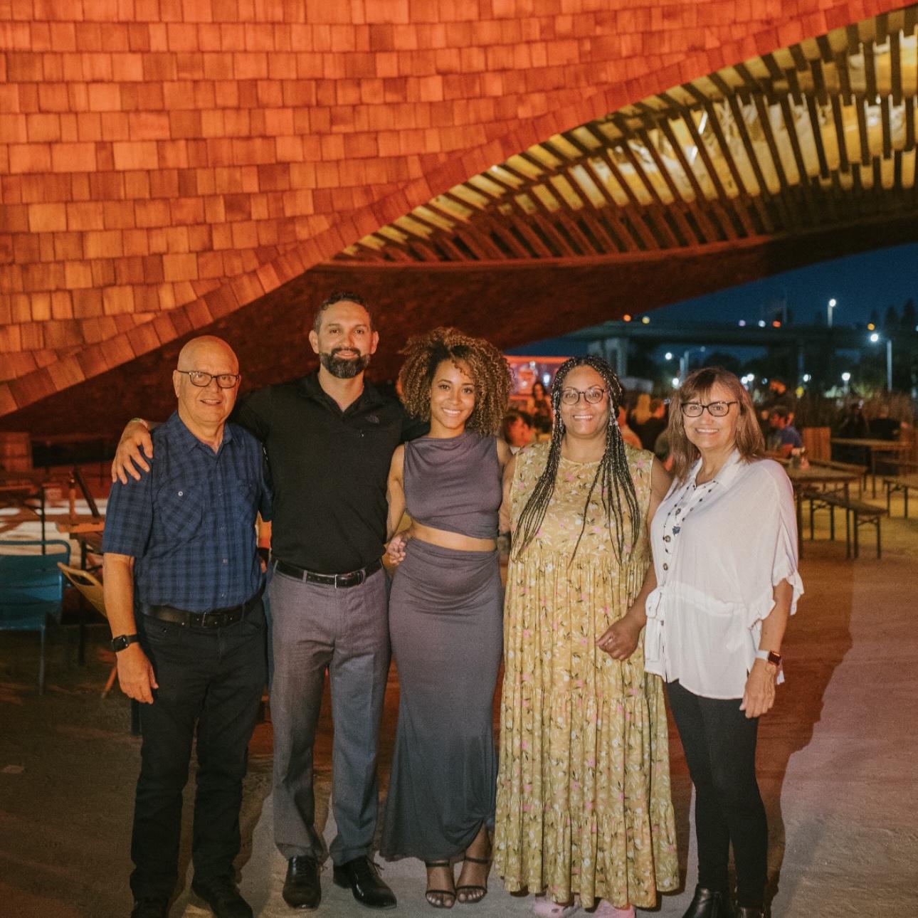 Lucio (Abe’s father), Abe, Aliyah, Marian (Aliyah’s mother) and Alice (Abe’s mother)