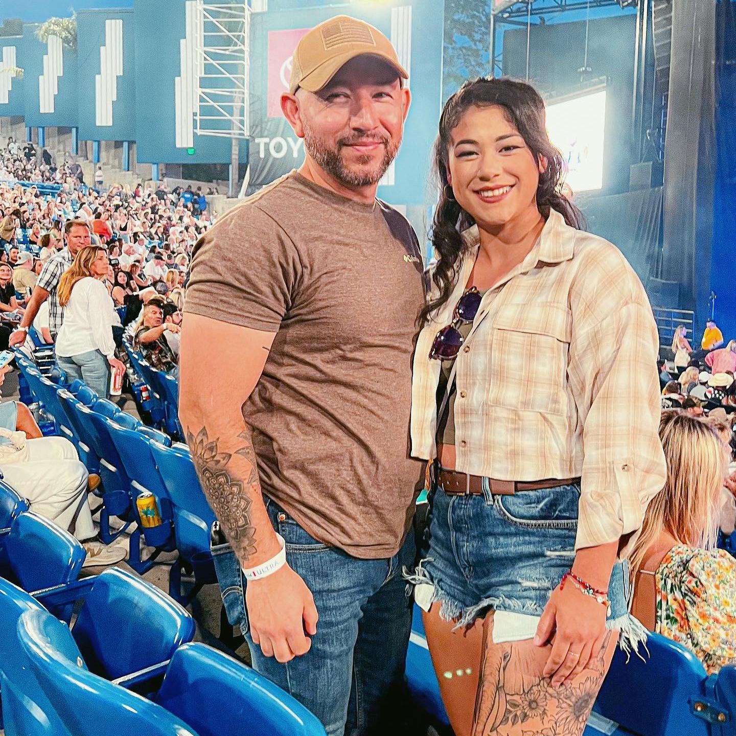 Danny Took me to my first ever concert. We went to see Bret Eldredge at the OC Fair and since then we make it a yearly thing to go watch a concert at the OC fair.