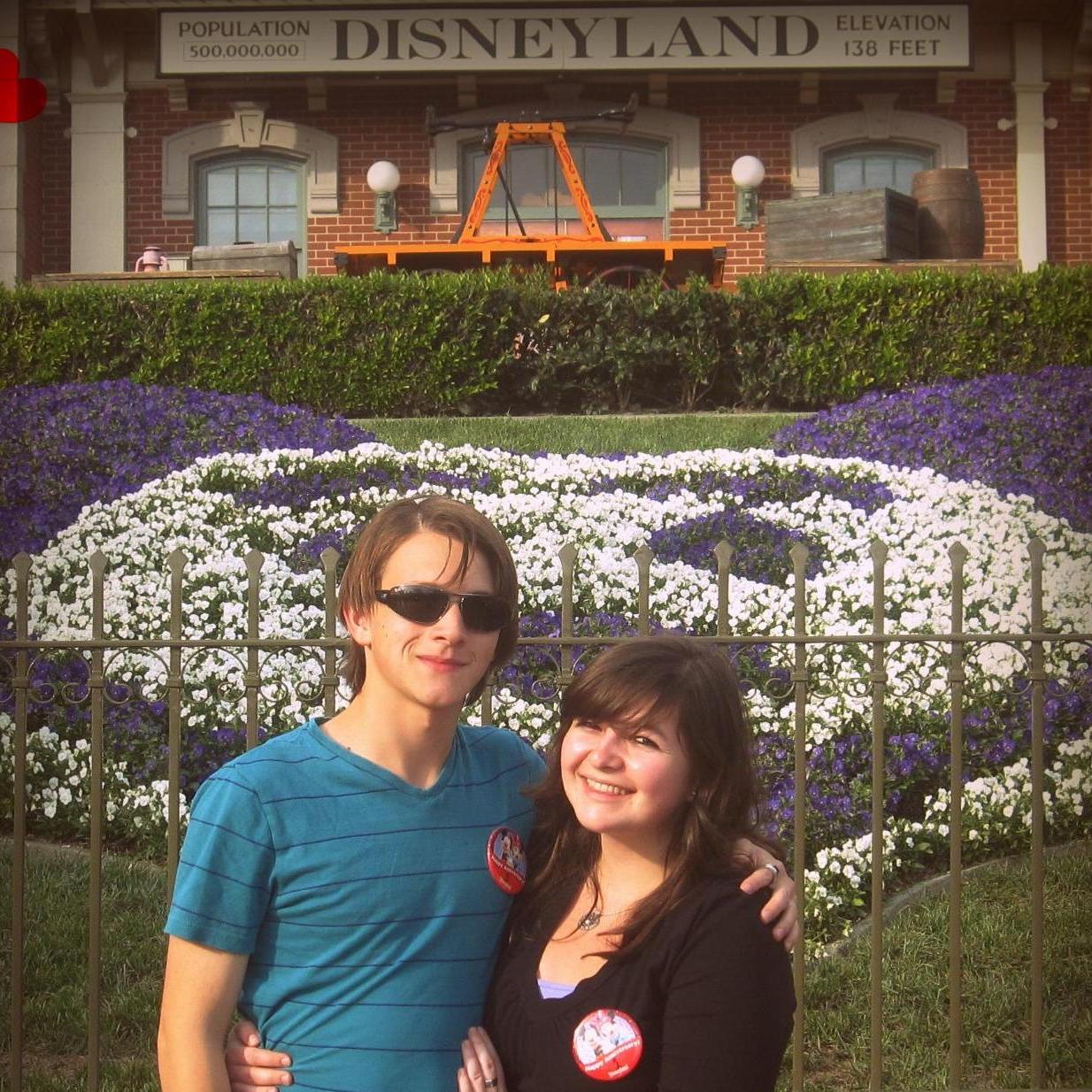 Our one year anniversary at Disneyland