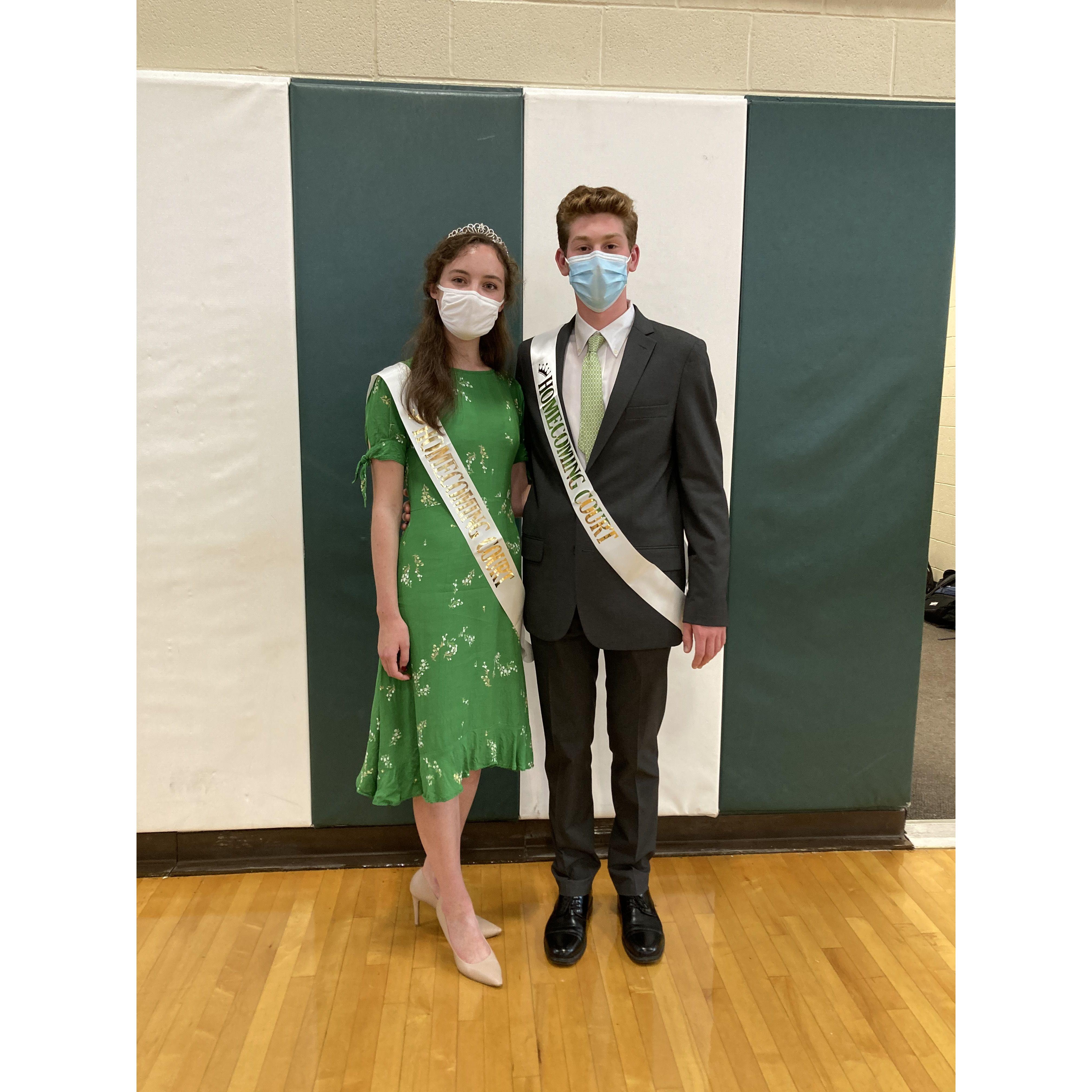 Homecoming Prince and Princess 2020 (Covid-era).