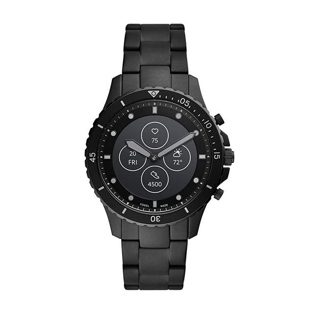 Fossil Men's FB-01 Dive-Inspired Hybrid Smartwatch HR with Always-On Readout Display, Heart Rate, Activity Tracking, Smartphone Notifications, Message Previews