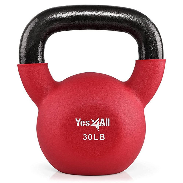 Yes4All Neoprene Coated Kettlebell Weights, Strength Training Kettlebells for Weightlifting, Conditioning, Strength & Core Training
