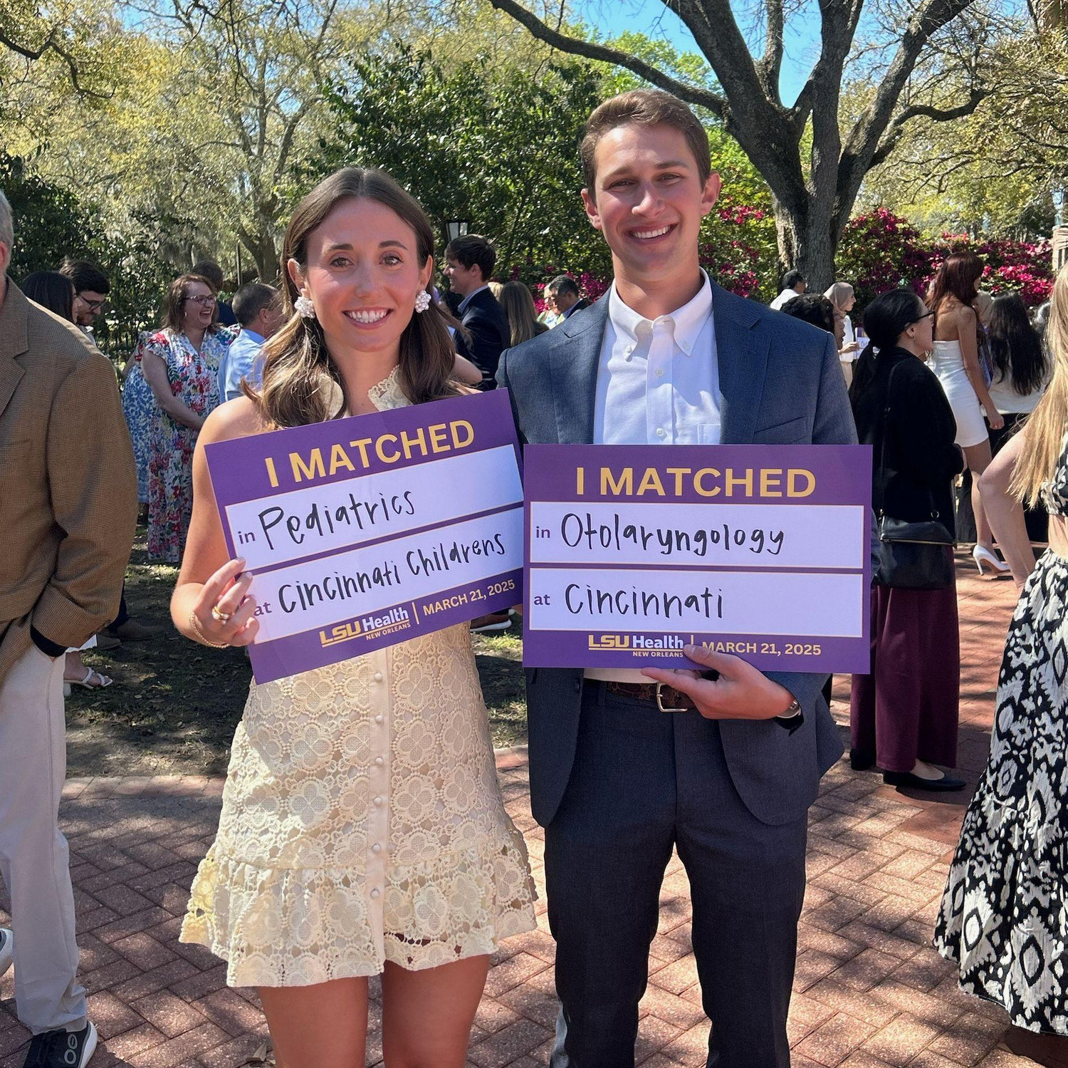 William and Katie successfully couples matched into first year residency positions in Otolaryngology and Pediatrics!