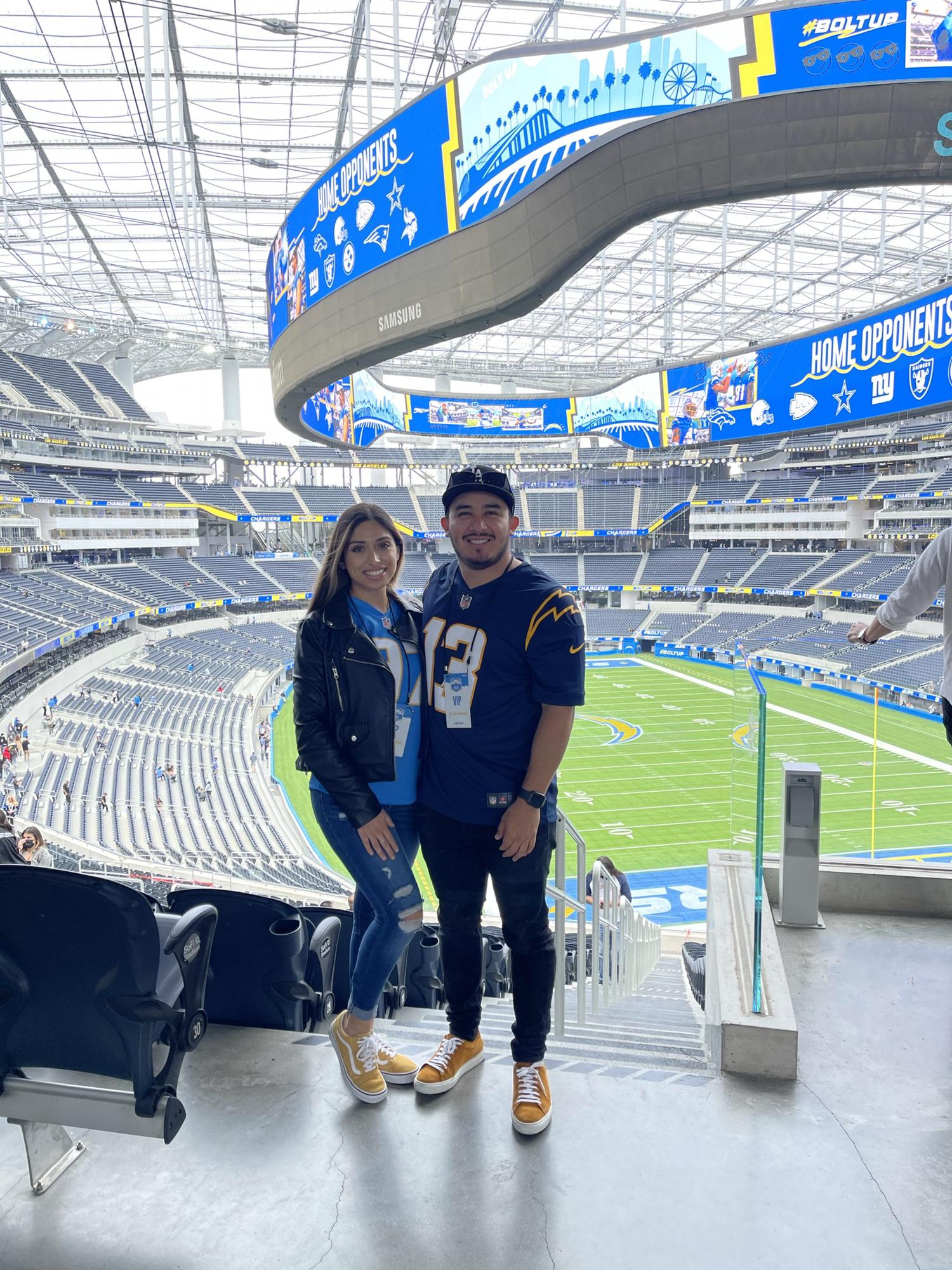 Someone loves sports so much she decided to become a Chargers season ticket holder! 😂