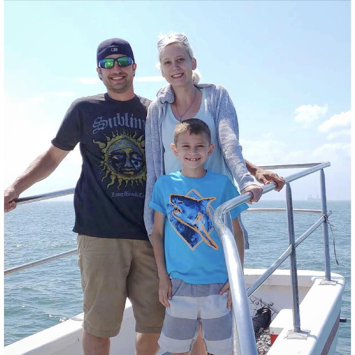 first fishing trip together (also the first time meeting one of bens friends and was so embarrassed because i was seasick the whole time)