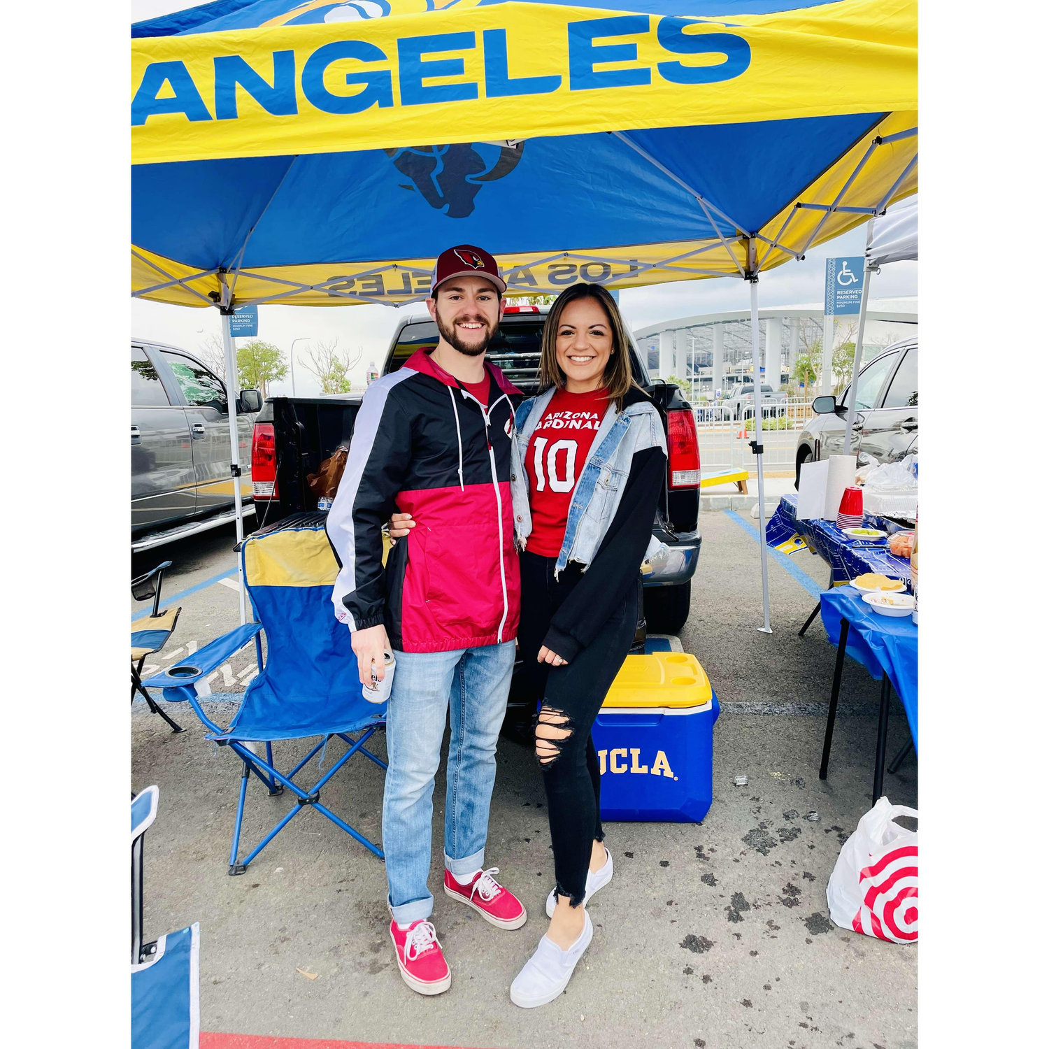 First time in Los Angeles to cheer on the AZ Cardinals