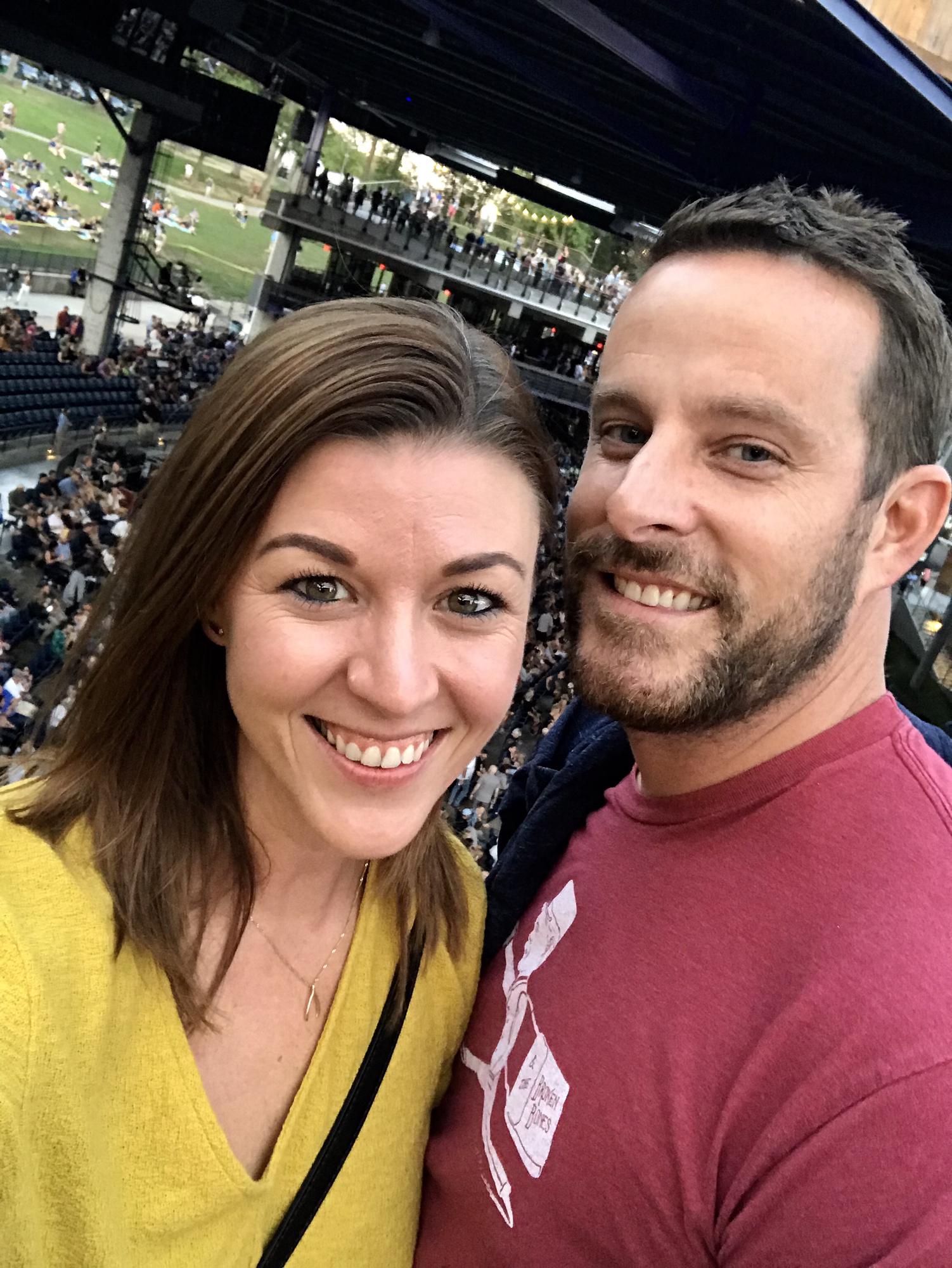 all smiles at the Gary Clark Jr. concert