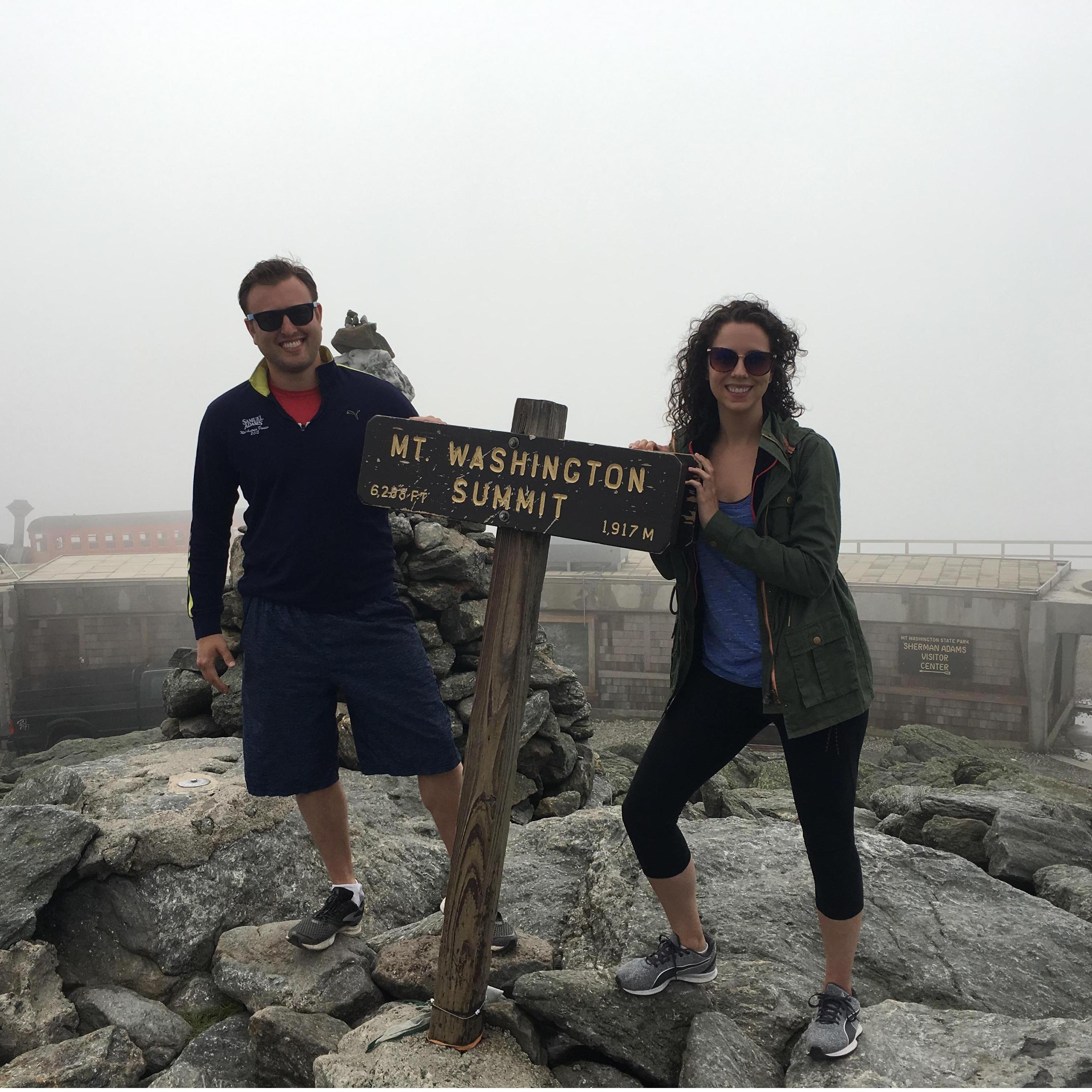 At the top of Mt Washington in New Hampshire. July 2017