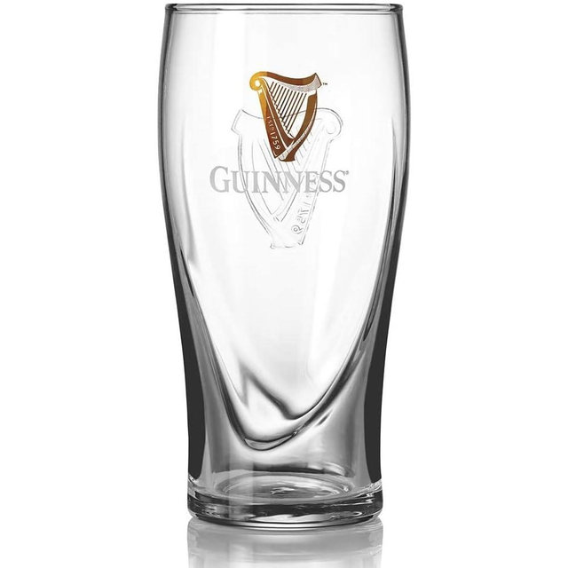 Guinness Irish Pint Beer Glasses 16oz - Set of 2