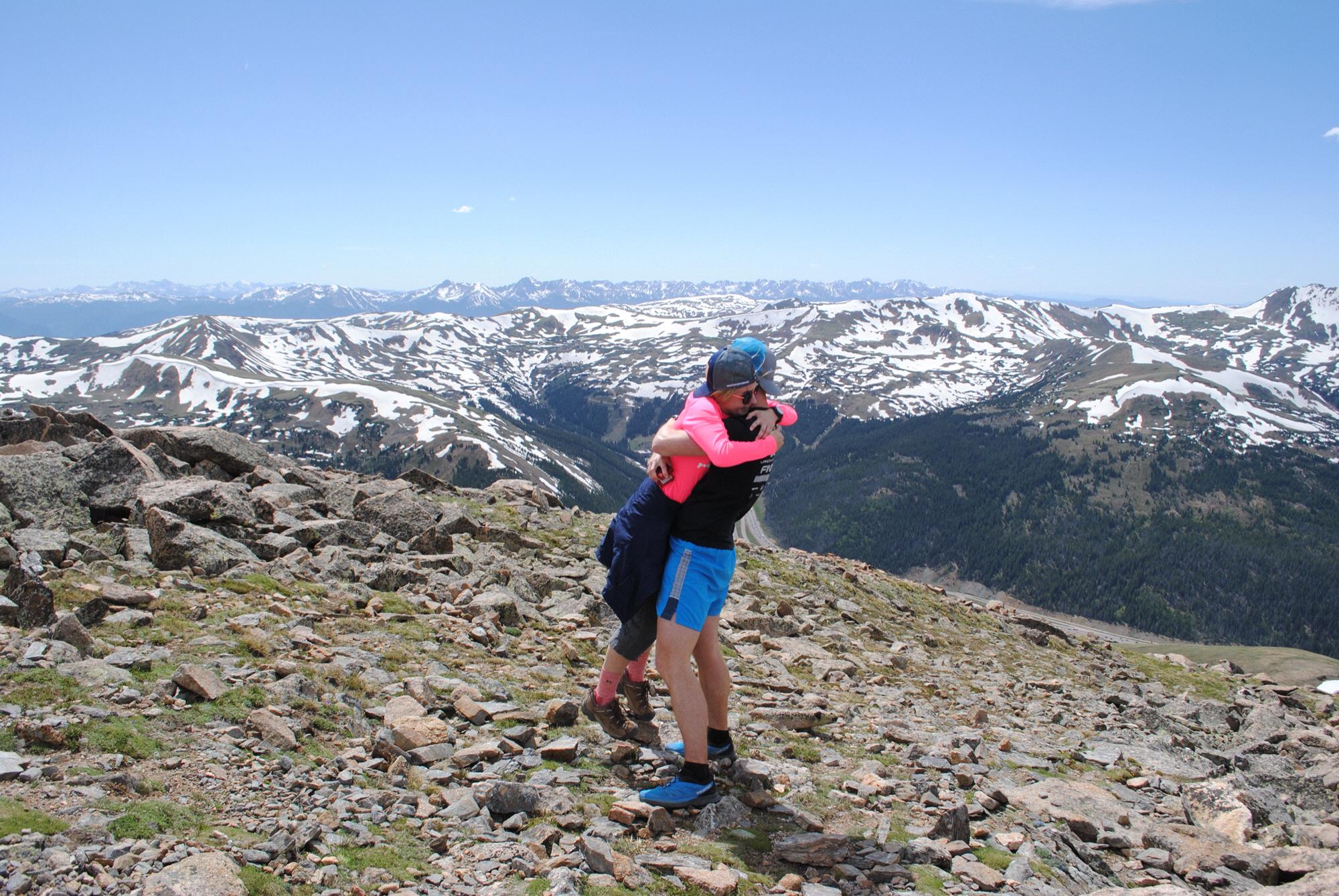 Mt. Snictau hike in Keystone, Colorado. 
At 13,000 feet I said yes!