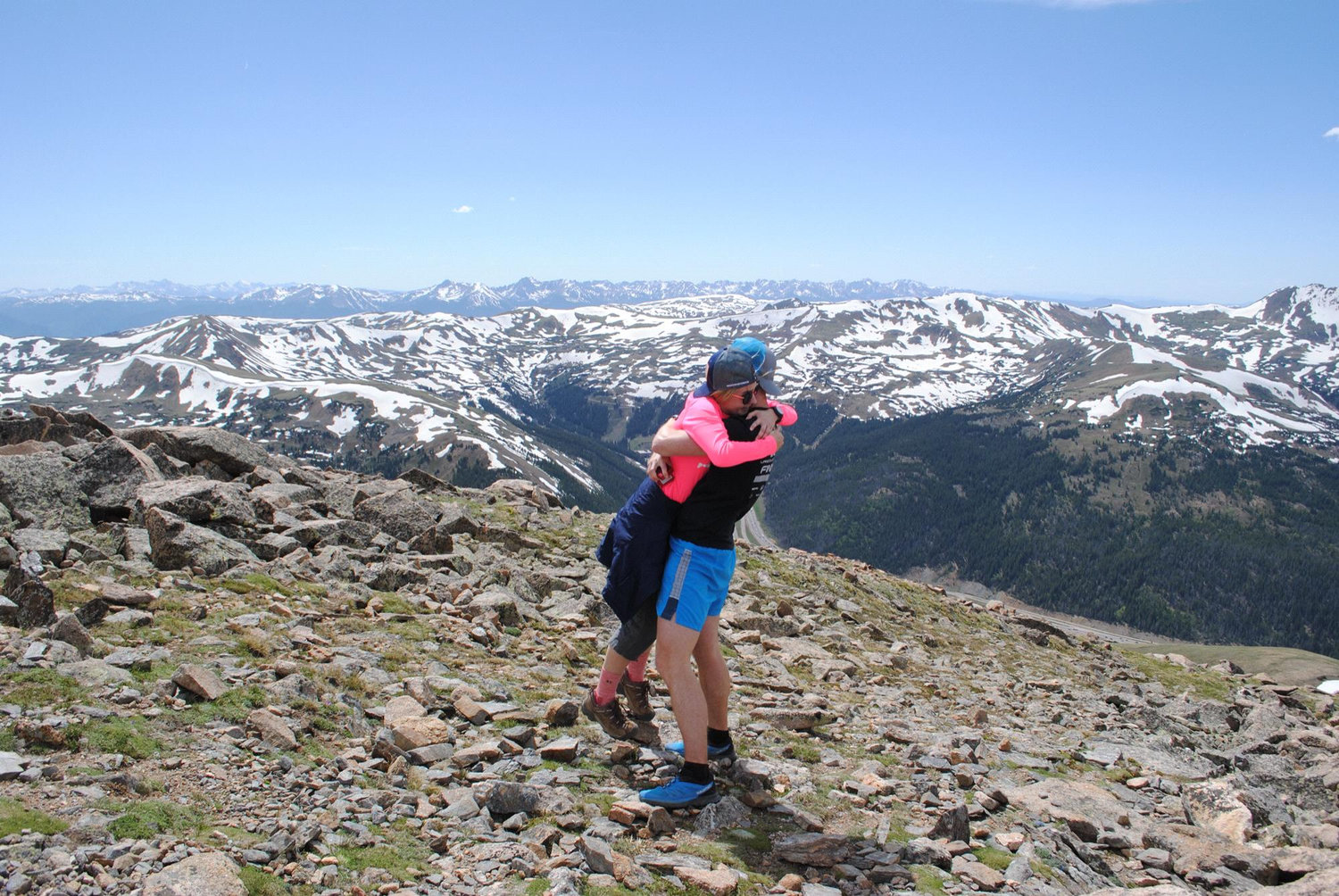 Mt. Snictau hike in Keystone, Colorado. 
At 13,000 feet I said yes!