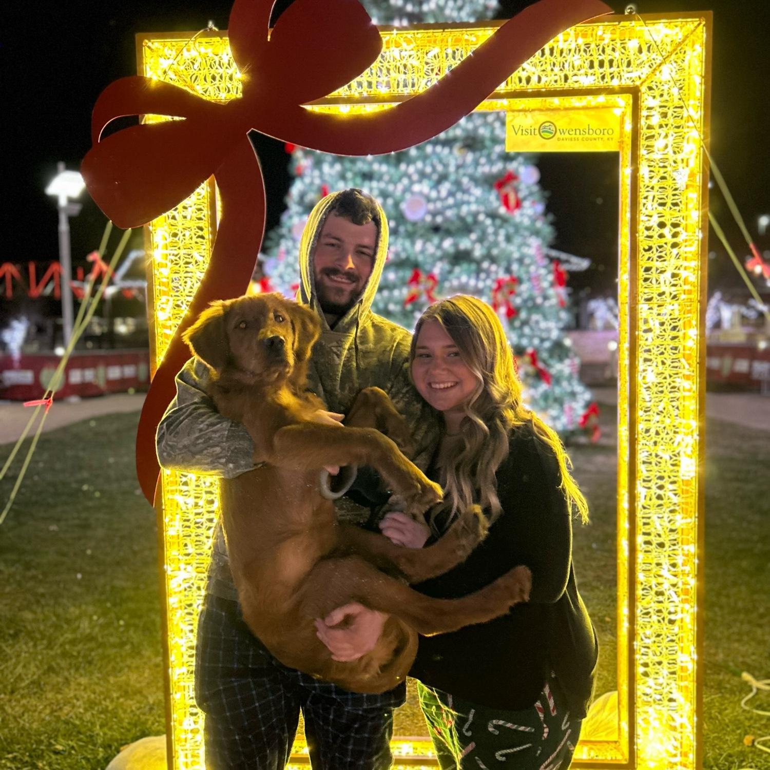 Christmas lights downtown in 2022