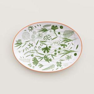 Hermes A Walk in the Garden Oval Platter