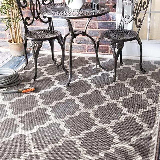 nuLOOM Gina Moroccan Indoor/Outdoor Area Rug, 5' 3" x 7' 6", Grey