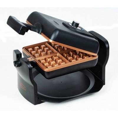 Bella 7" Square Rotating Waffle Maker - Silver