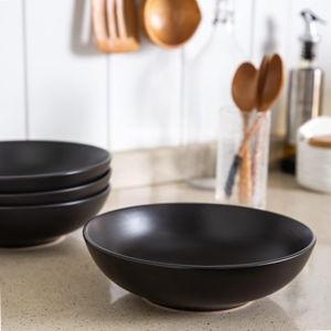 Deep Stoneware Bowls Set of 4