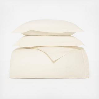 Signature Hemmed Organic 3-Piece Duvet Set