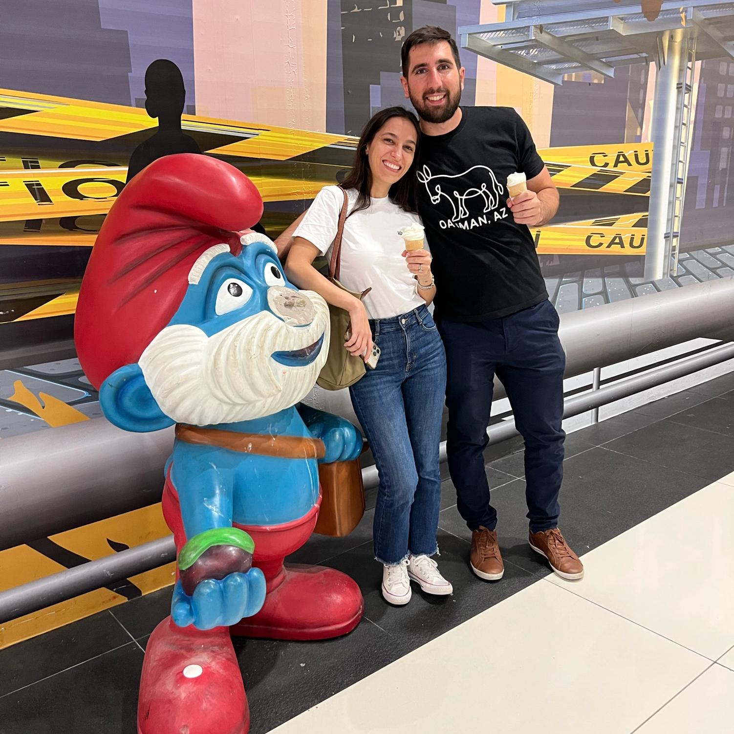 Sophie & Eugene at the mall!