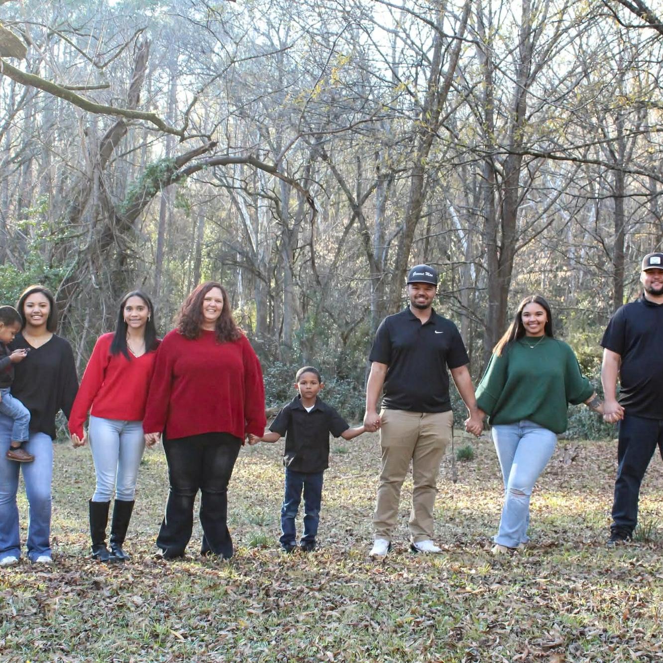 The brides family