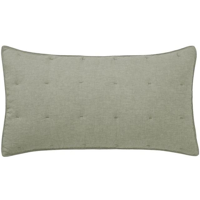Belgian Flax Linen Comforter King Shams, Set of 2 Loden