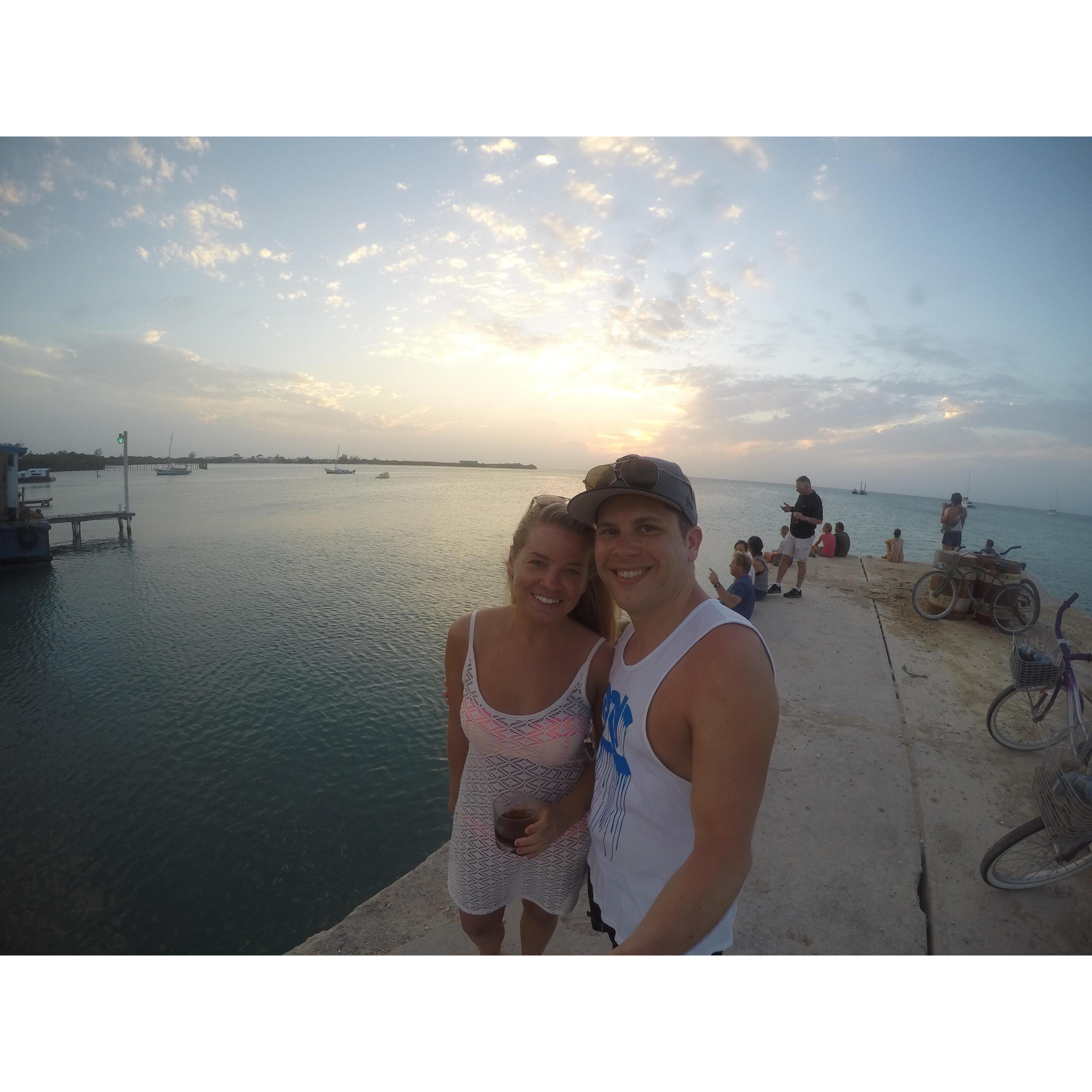 Sunset on Caye Caulker