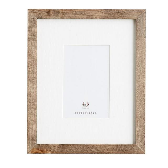 Wood Gallery Single Opening Frame, 4x6 - Gray