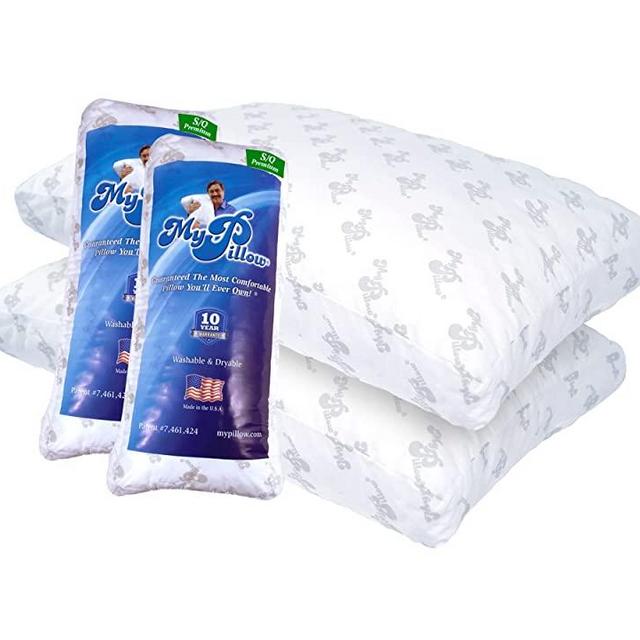 MyPillow Premium Bed Pillow 2 Pack [Std/Queen, Green]