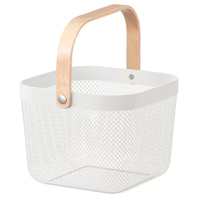RISATORPWire basket, white9 ¾x10 ¼x7 "