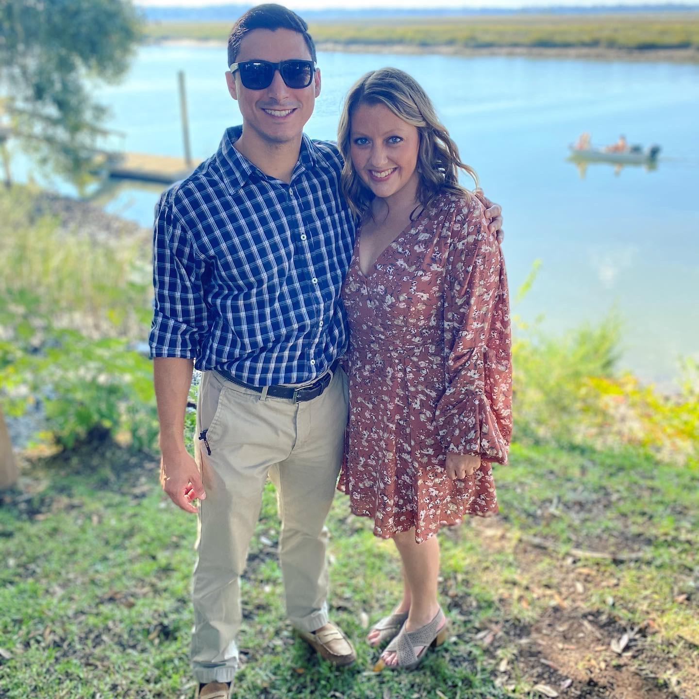 There we go! We are both smiling in this one! Here is one for the books!