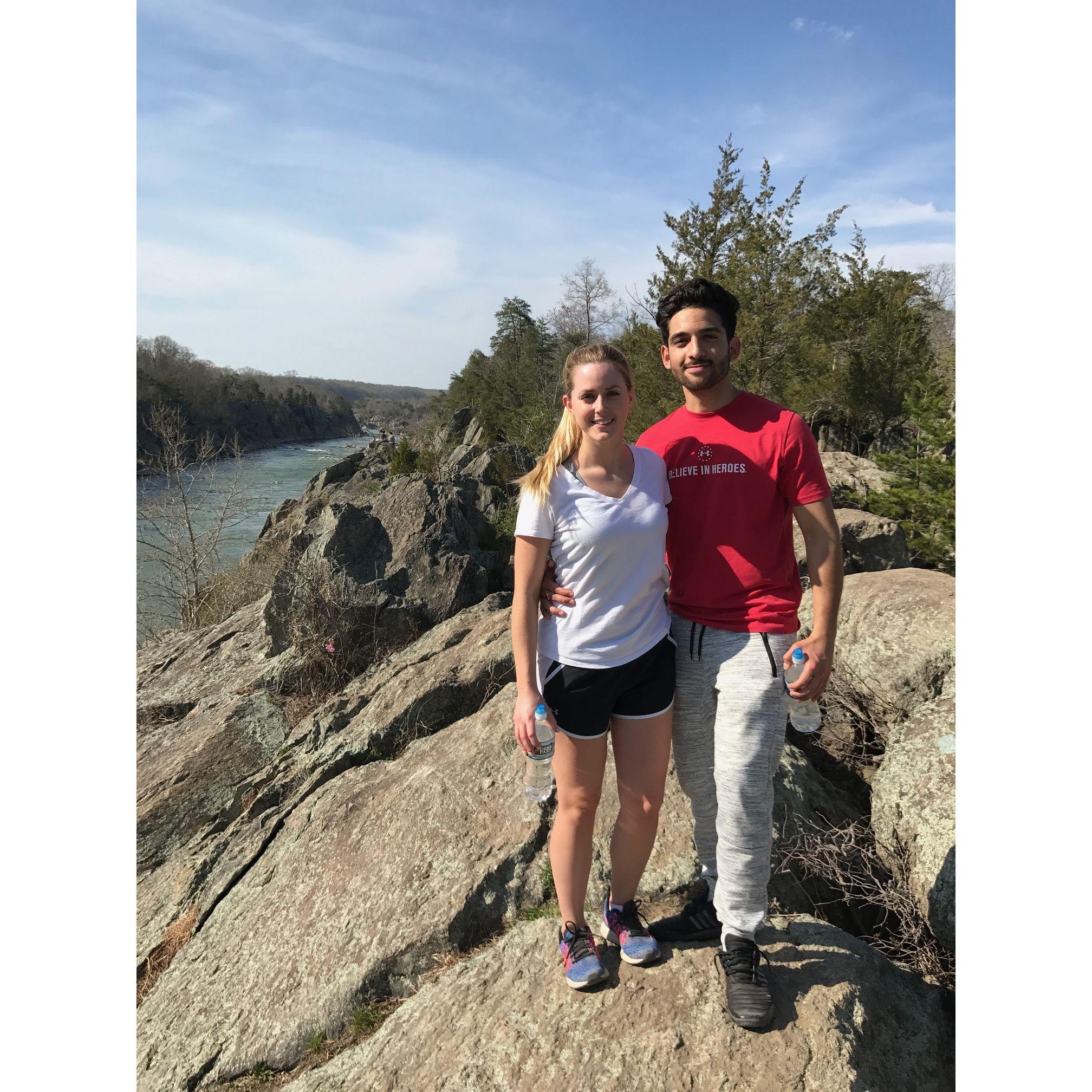 2018: Hiking at Great Falls in Maryland