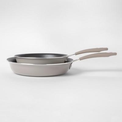 Cravings by Chrissy Teigen 2pk Aluminum Frying Pan Set Gray